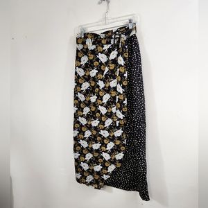 Sugar + Lips mixed print maxi skirt
